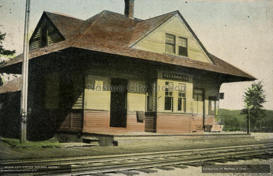 Postcard: Boston & Maine Station, Winnisquam, New Hampshire